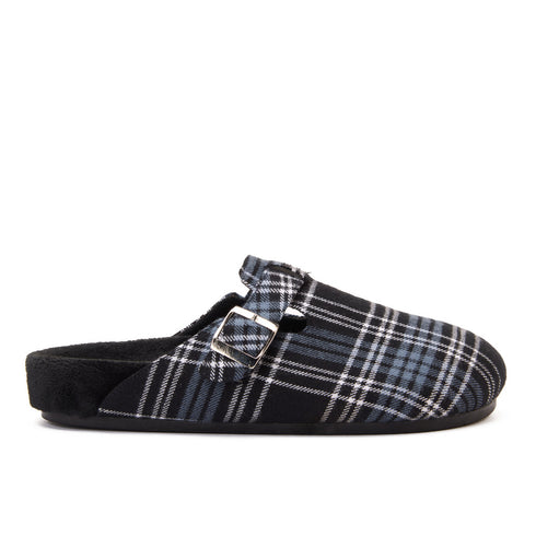 Snuggs Clogs Black x Indigo Checkered